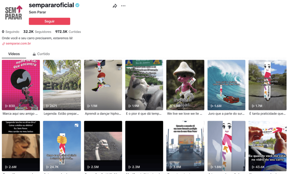 Sem Parar reposiciona sua presença no TikTok e alcança mais de 30