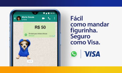 Campanha da Visa usa figurinhas para reforçar praticidade e segurança no pagamento no WhatsApp