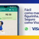 Campanha da Visa usa figurinhas para reforçar praticidade e segurança no pagamento no WhatsApp