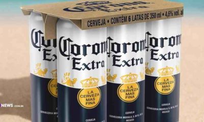 Cerveja Corona lança versão em lata inédita no Brasil com embalagem sustentável