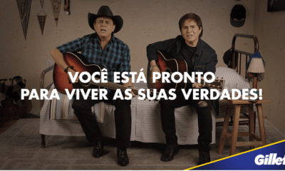 Gillette apresenta noca campanha "Evidências", em parceria com Chitãozinho & Xororó