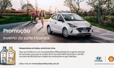 Hyundai lança promoção que vai sortear três HB20 zero-quilômetro