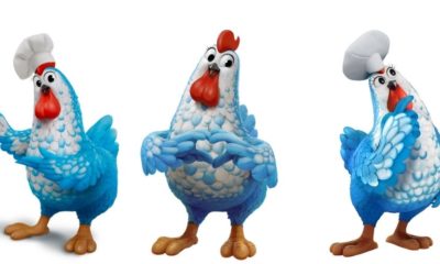 Maggi traz de volta a galinha azul, dessa vez em 3D