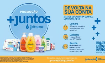 Promoção +Juntos de JOHNSON'S®️ dará até R$ 50 de cashback