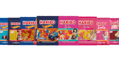 Haribo lança produtos inspirados em Barbie e Hot Wheels, da Mattel