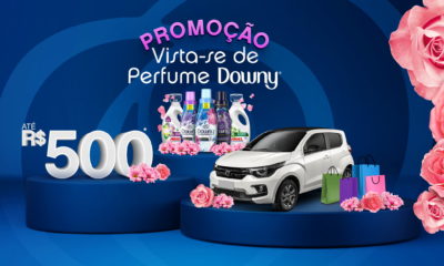 Promoção "Vista-se de Perfume Downy" celebra 10 anos da marca no Brasil com sorteios de dois veículos 0Km e um ano de compras
