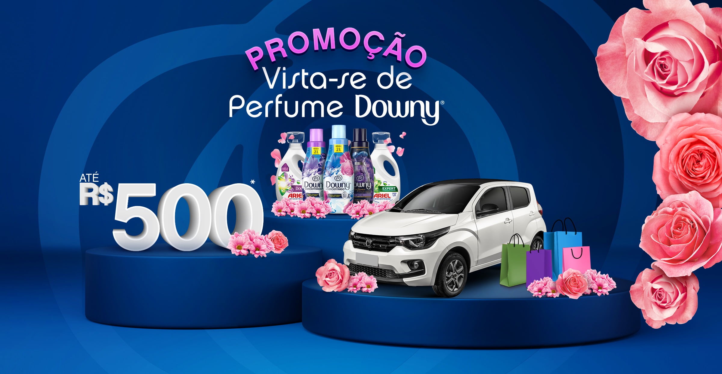 Promoção "Vista-se de Perfume Downy" celebra 10 anos da marca no Brasil com sorteios de dois veículos 0Km e um ano de compras
