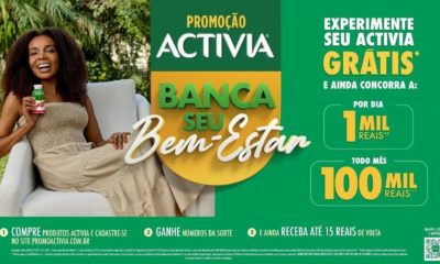Activia Banca seu bem-estar: promoção dá prêmios que chegam a R$100 mil por mês