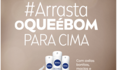 Com influencers, creators e twitaço, NIVEA lança movimento #ArrastaOQueÉBomParaCima