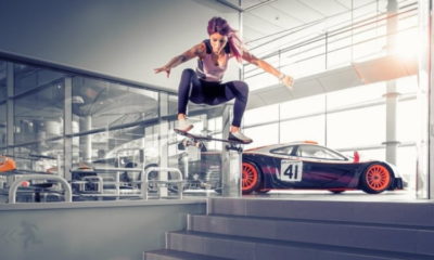 Leticia Bufoni faz tour radical na sede da McLaren