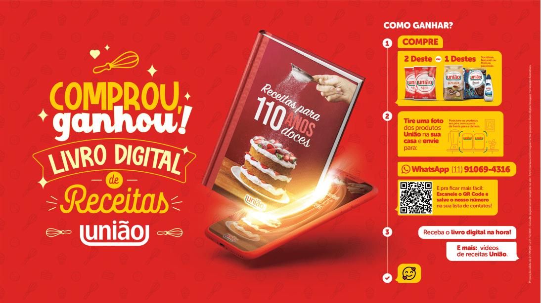 União lança promoção “comprou, ganhou” com seu icônico livro de receitas, agora em versão digital
