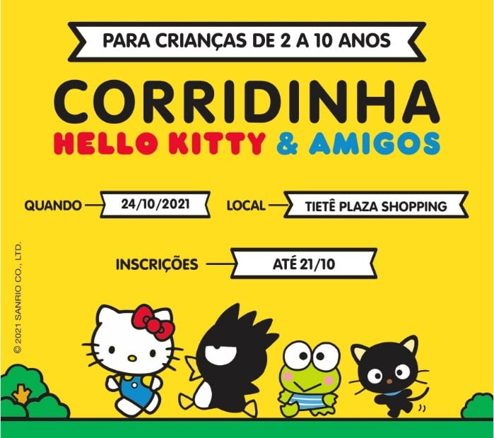 Corridinha Hello Kitty & Amigos agita Tietê Plaza Shopping em sua primeira edição