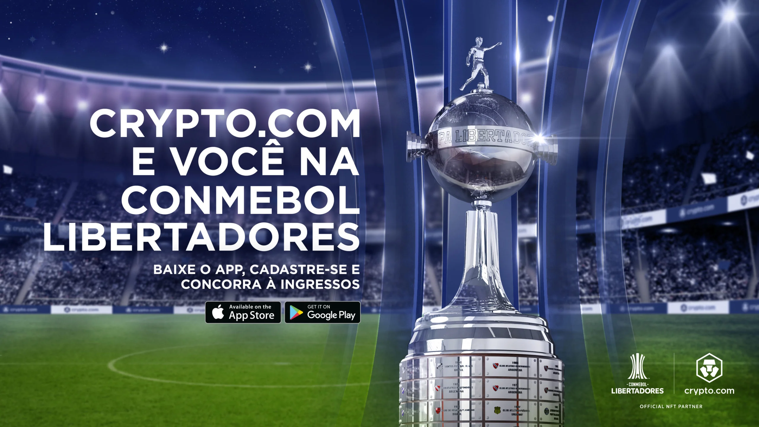 Crypto.com sorteia 140 ingressos no Brasil para jogos da Conmebol  Libertadores 2022 – Revista Live Marketing