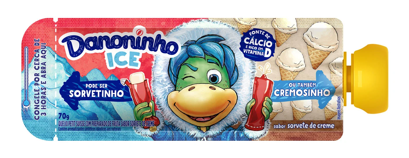 Giro News  Danoninho lança dois sabores de petit suisse e Ice