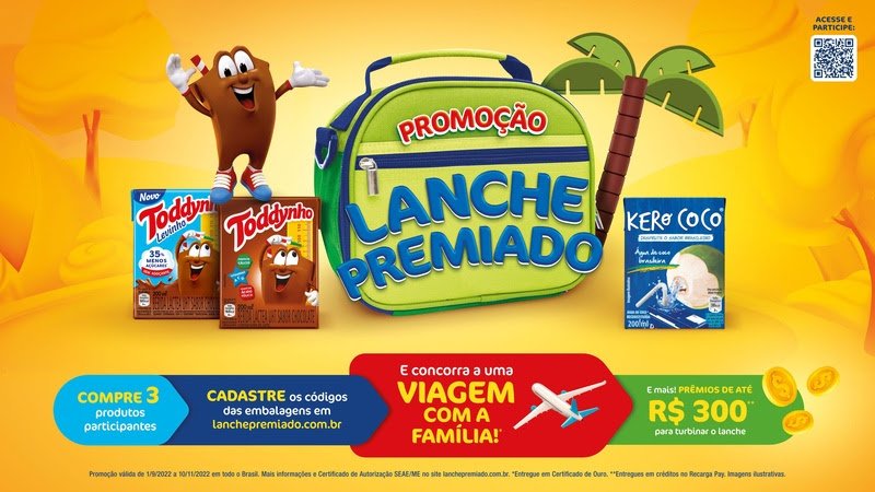 Toddynho - Promoção Lanche Premiado. Agora a lancheira vai ficar