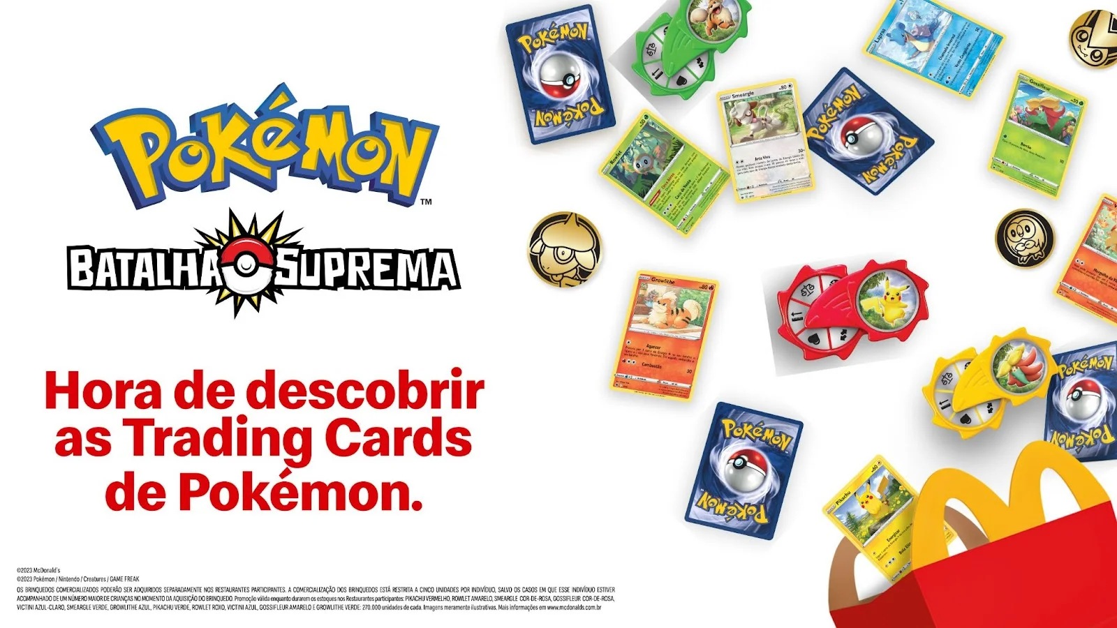 Comercial do MC lanche feliz do Pokémon de Setembro de 2023 