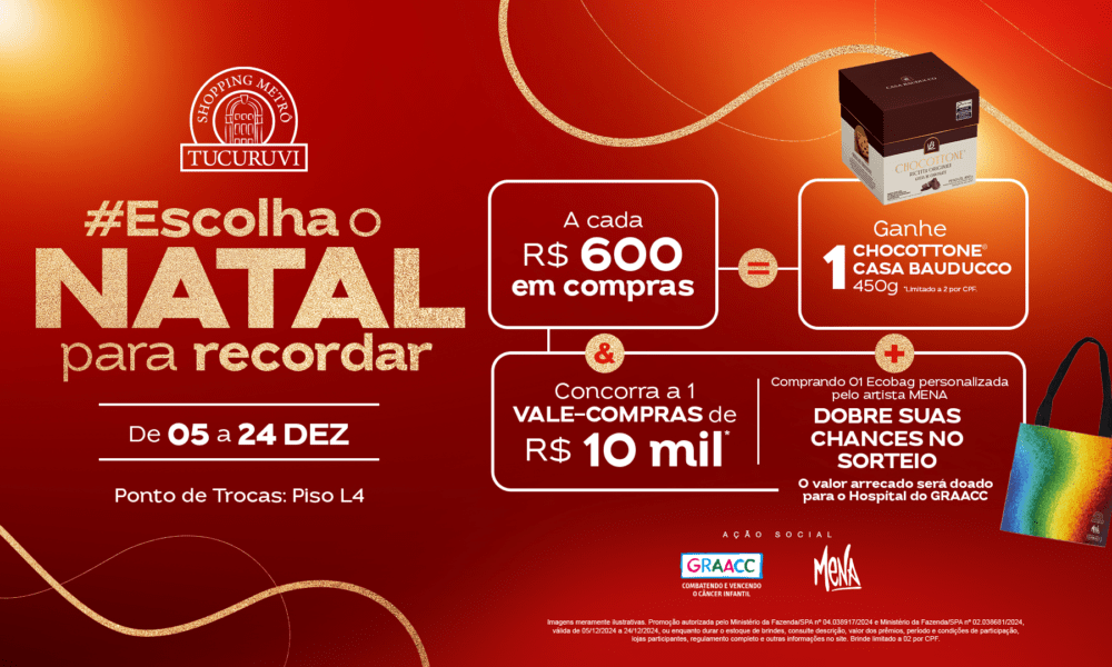 Shopping Metrô Tucuruvi celebra o Natal com promoção compre e ganhe ...